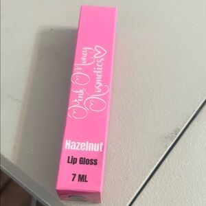 Hazel Hazelnut Lip Gloss in Bright Pink